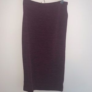 Purple midi skirt